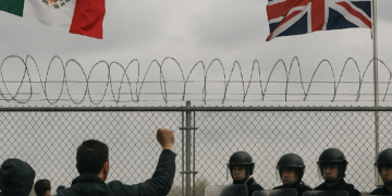 Fans mexicanos: "la lluvia de la discordia entre México e Inglaterra”