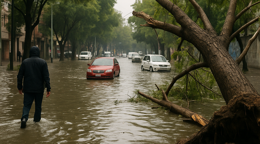 Lluvias causan anegaciones y caída de árboles en CDMX
