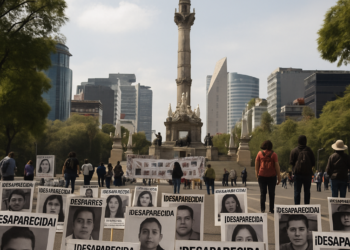 Protestan por desaparecidos en inmediaciones del Ángel