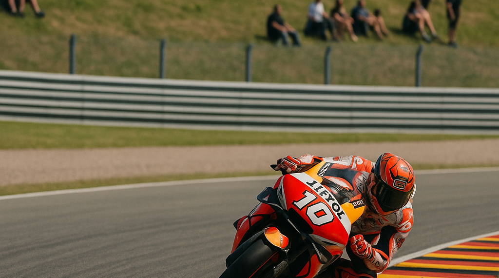 Marc Márquez, de 10, sigue siendo el rey de Sachsenring