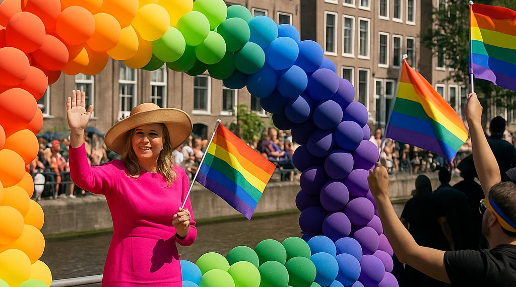 La reina Máxima de Holanda hace historia con su participación en el Orgullo de Ámsterdam 25 años después del primer matrimonio gay