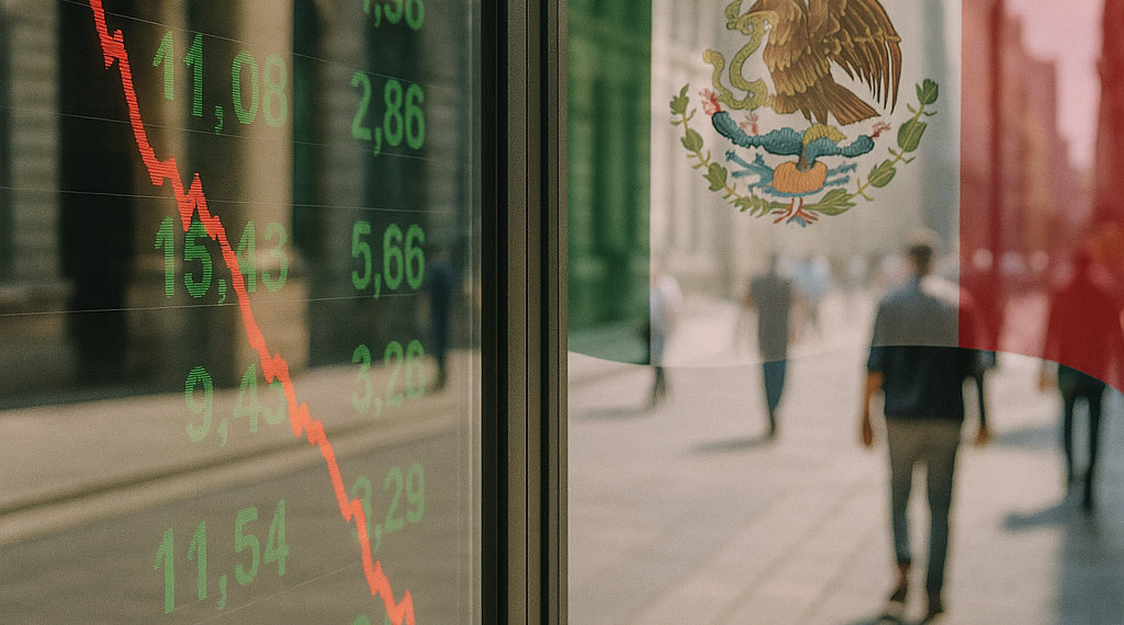 Bolsa mexicana cae levemente; acciones de Alsea lideran las pérdidas