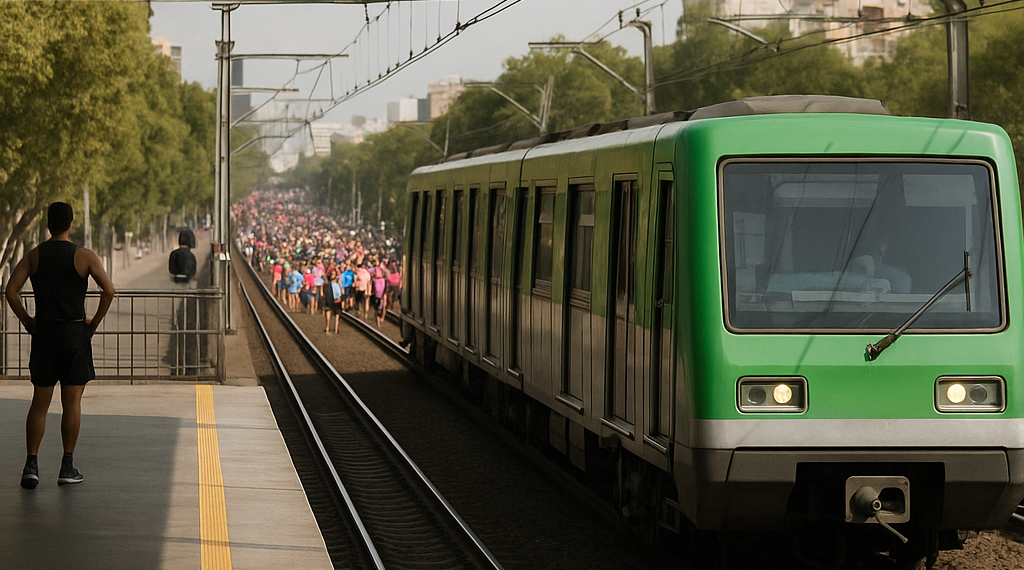 Anuncia Metro horario especial por Medio Maratón