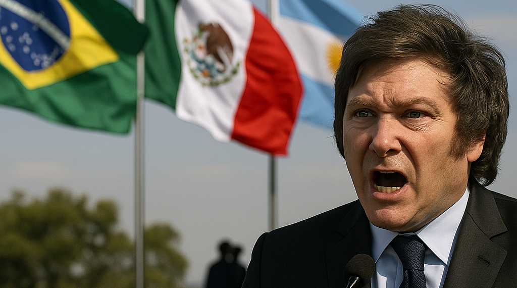 Milei acusa a Brasil y México de financiar "campaña antiargentina"