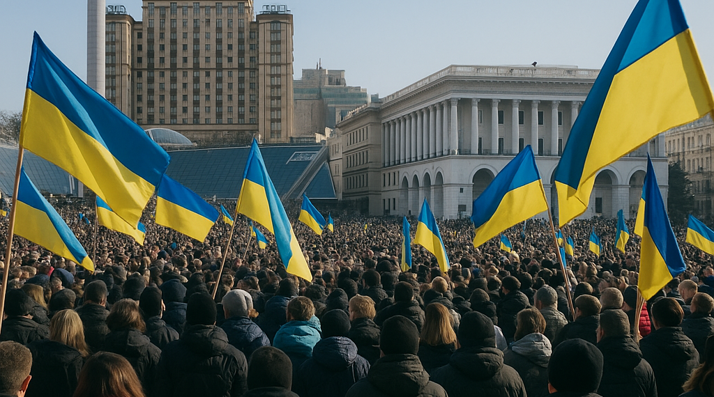 Miles de manifestantes protestan en Kiev contra la destitución del ministro de Defensa Fedorov