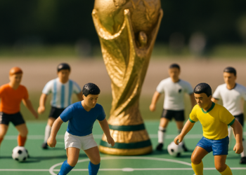 Lyndon J. Barrois Sr.'s Shows Miniature Portraits of World Cup History