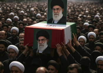 Afluencia masiva de fieles en el funeral del ayatolá iraní Alí Jamenei en Teherán