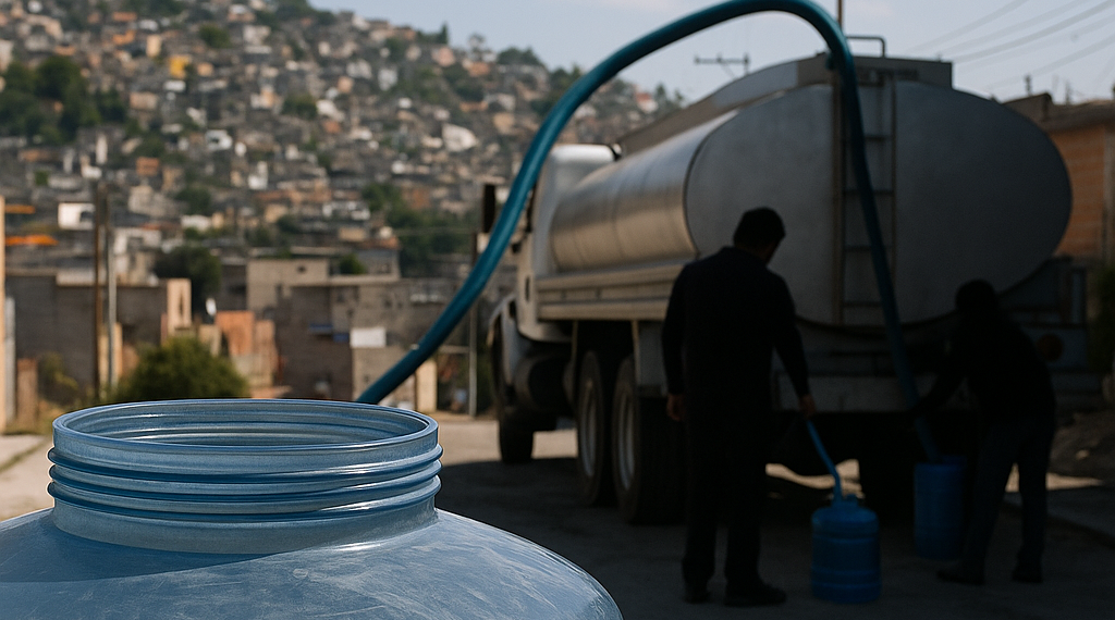 Deja fuga en Naucalpan a 30 mil vecinos sin agua