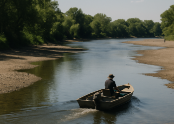 Remontar el río con poca agua
