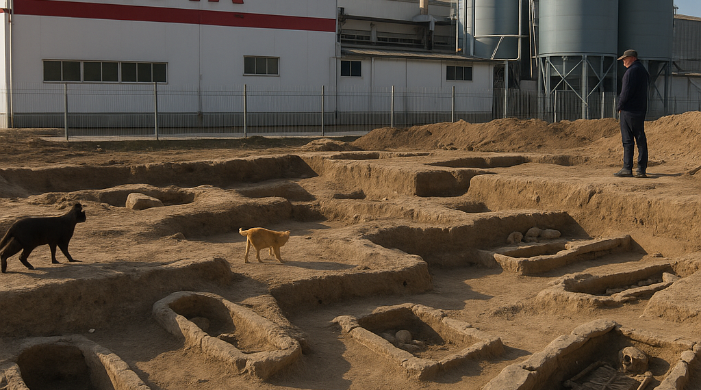 2500-Year-Old Necropolis Discovered Under Italian Pasta Factory