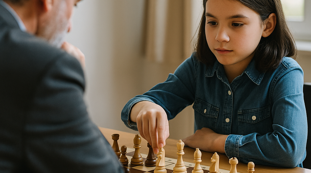 Una niña de 11 años gana a un gran maestro de ajedrez y bate un récord mundial de hace 38 años