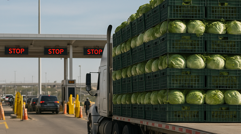 Descartan cierre fronterizo a la lechuga mexicana por brote de ciclosporiasis en Estados Unidos
