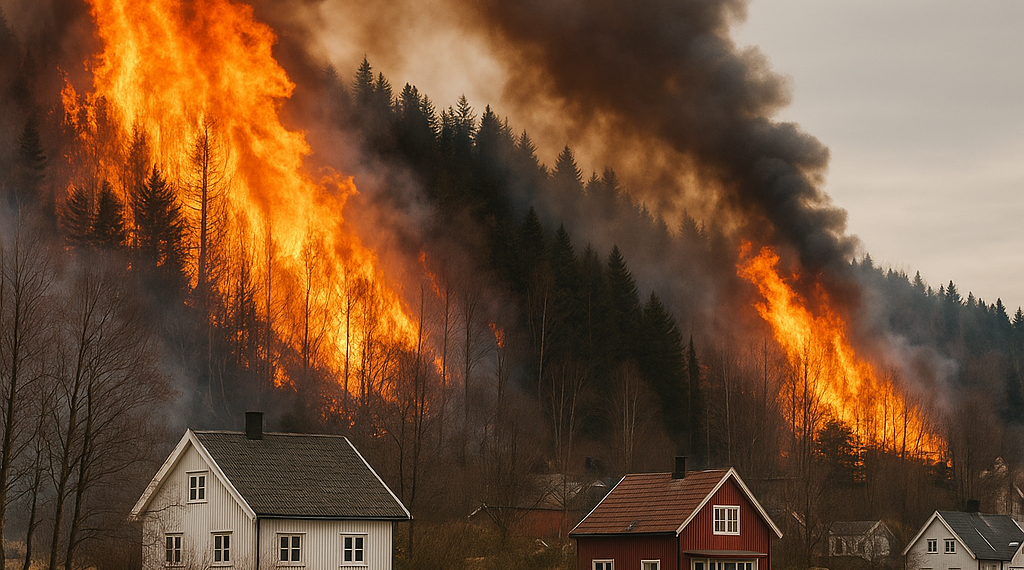 Noruega sufre uno de los peores incendios de los últimos tiempos: hay al menos 400 evacuados y tres heridos