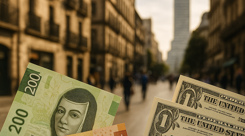Peso mexicano registra avance moderado ante debilidad del dólar por datos de inflación de EU