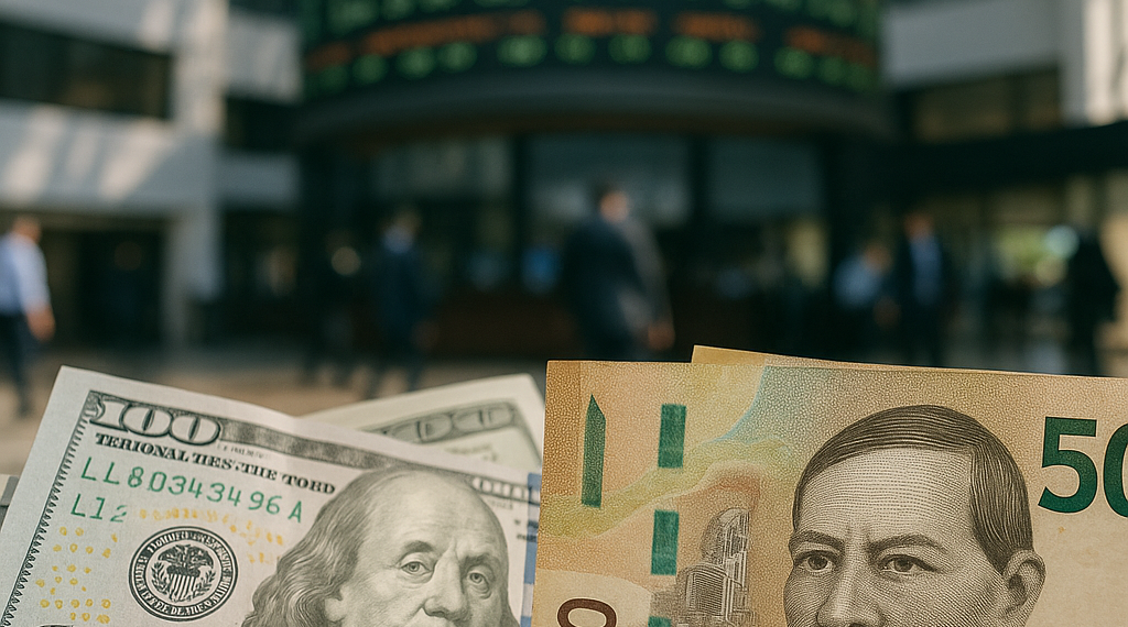 Peso mexicano avanza frente al dólar por mayor apetito por riesgo en el mercado