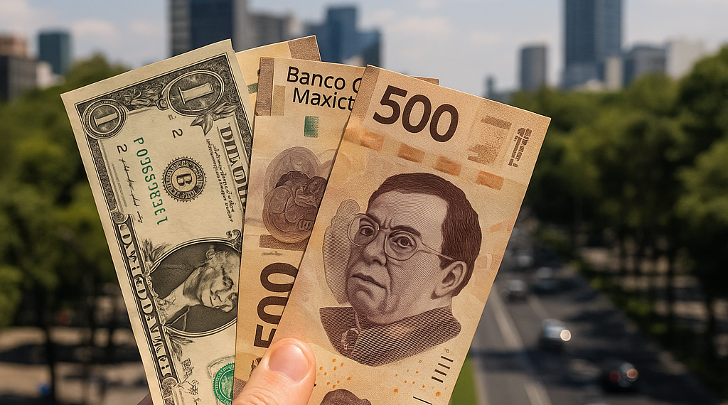 Peso mexicano se aprecia frente al dólar tras indicadores económicos clave en México y EU