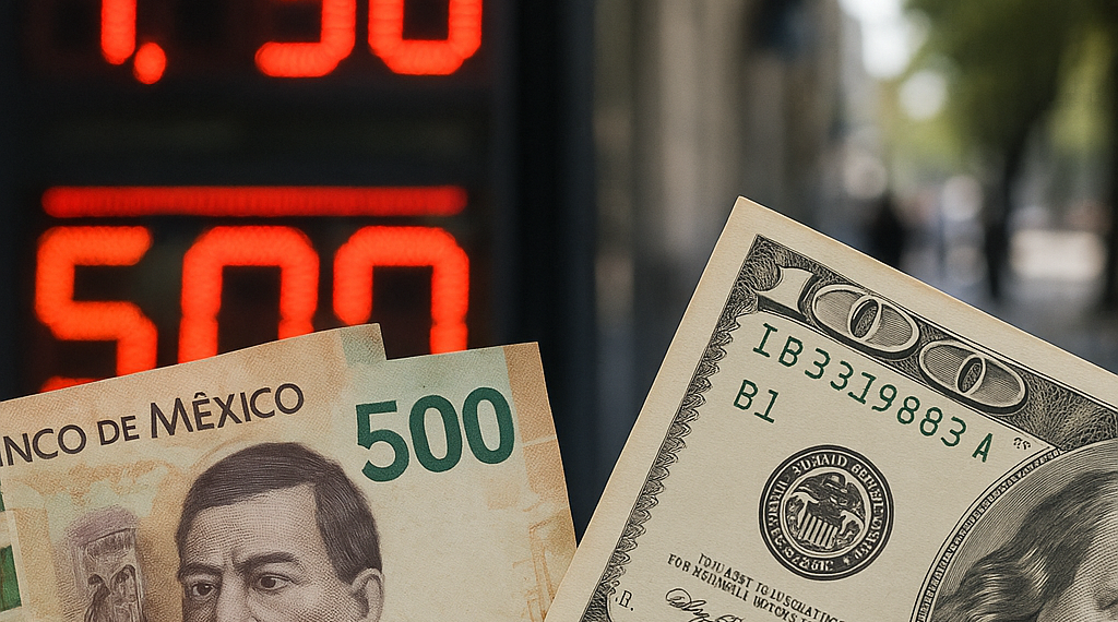 Peso mexicano avanza ante el dólar por optimismo sobre Oriente Medio; cierra estable la semana