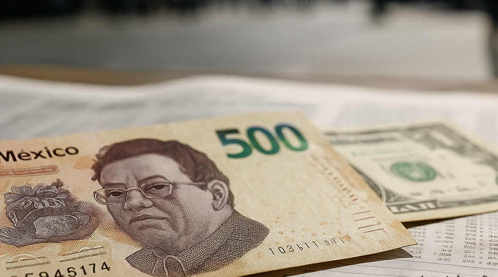 Peso mexicano opera estable frente al dólar, atento a las conversaciones comerciales con EU