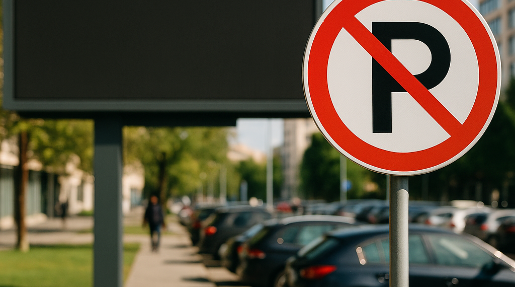 Prohíben estacionarse en zona de pantallas de Reforma