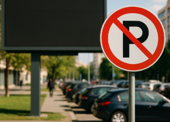 Prohíben estacionarse en zona de pantallas de Reforma
