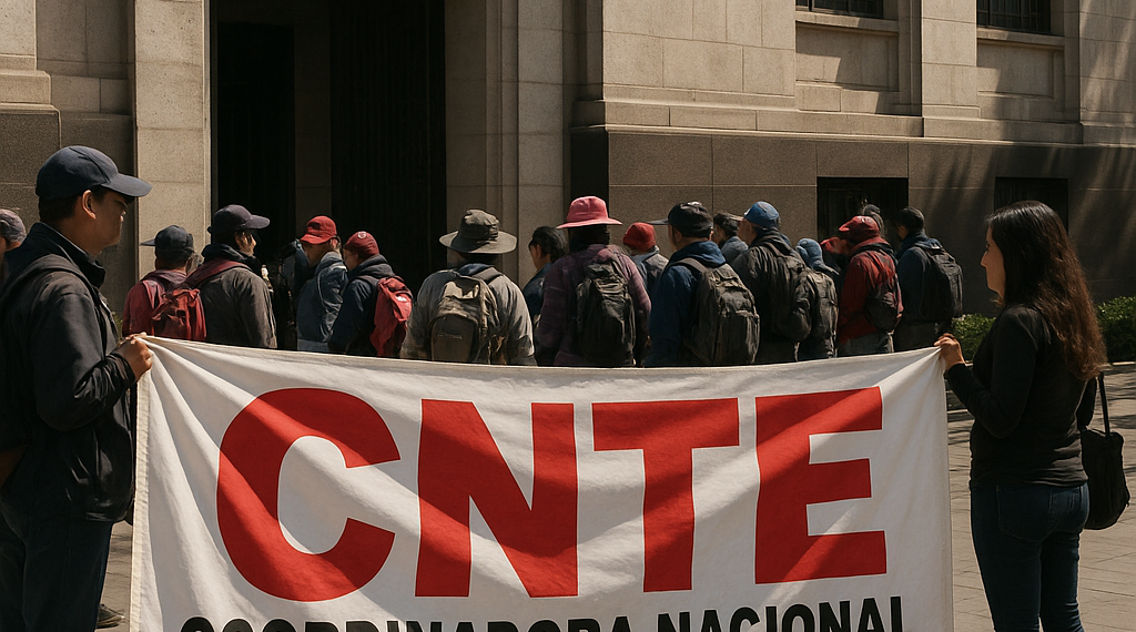 Marcha CNTE a oficinas de la SEP en la CDMX