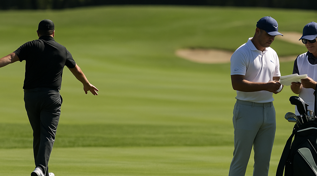 Rahm recibe una advertencia por lanzar un palo y DeChambeau una polémica sanción de dos golpes