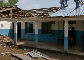 Recuperan Gobierno federal y estatal escuelas afectadas por lluvias en Pantepec