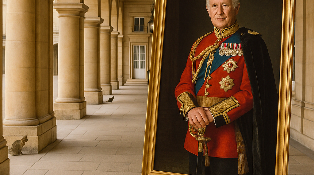 Panned Portrait of King Charles Included in Buckingham Palace Rehang
