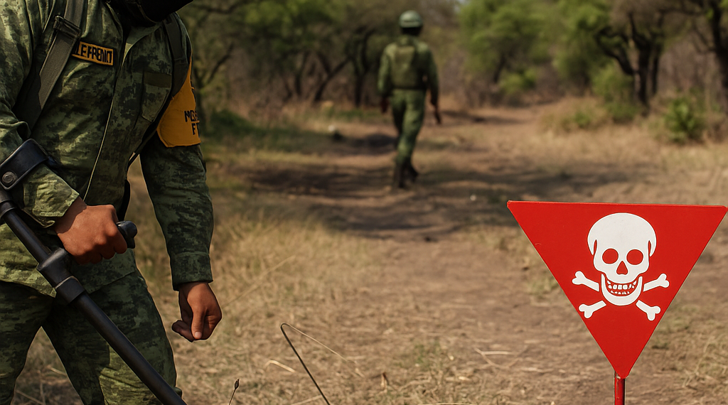 Sedena despliega operativo para retirar minas explosivas por guerra entre cárteles en Michoacán