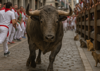 Séptimo encierro de San Fermín 2026, en directo| Los toros de Miura protagonizan la penúltima carrera de los festejos | Cultura