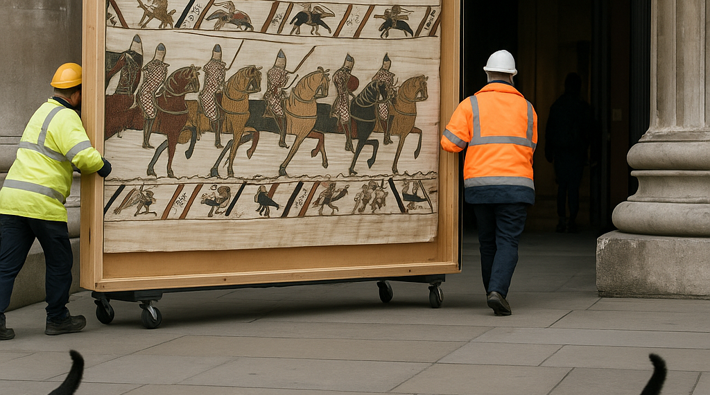 Bayeux Tapestry delivered to British Museum in dead of night