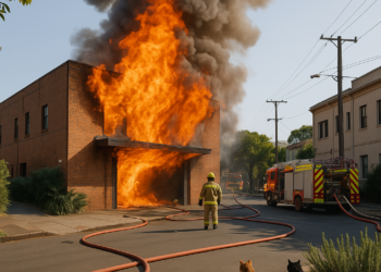 Belvoir St Theatre facility up in flames