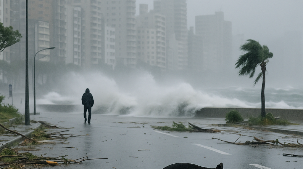 El tifón Bavi comenzó a golpear las islas del sur de Japón y Taiwán mientras China se prepara para el impacto de las tormentas