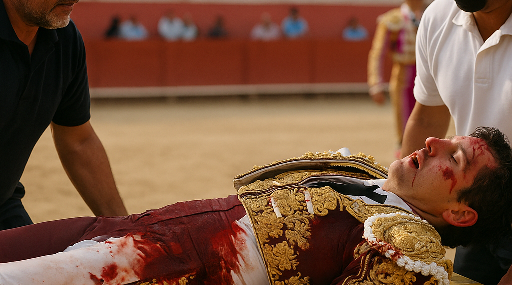 Toros: El torero valenciano El Niño de las Monjas sufre una aparatosa cornada en el cuello en Perú | Cultura