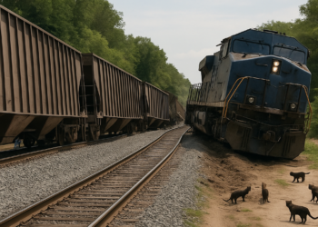 Se descarriló tren de carga del Istmo de Tehuantepec