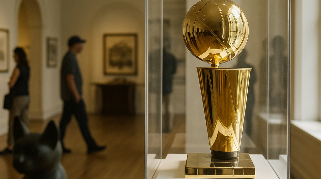 The Knicks Championship Trophy at American Museum of Natural History