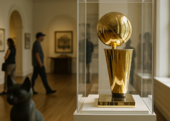 The Knicks Championship Trophy at American Museum of Natural History