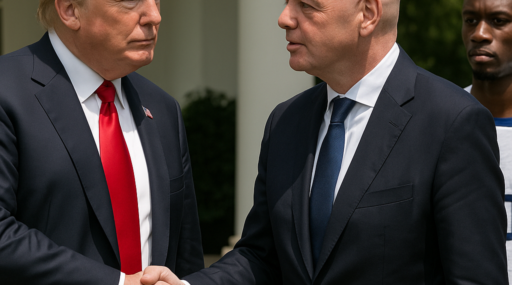 Admite Trump petición a Infantino sobre tarjeta a Balogun