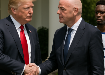 Admite Trump petición a Infantino sobre tarjeta a Balogun