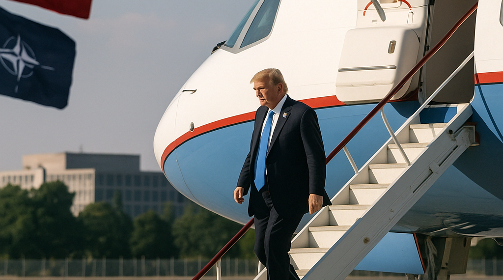 Trump llega a Turquía para la cumbre de la OTAN