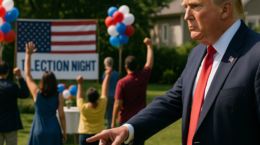 Trump arruina festejo por mitin electorero