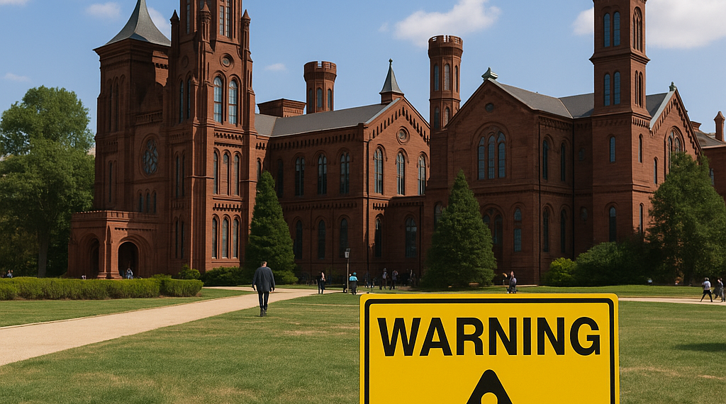 Trump Orders “Warning” Signs Outside Smithsonian Museum