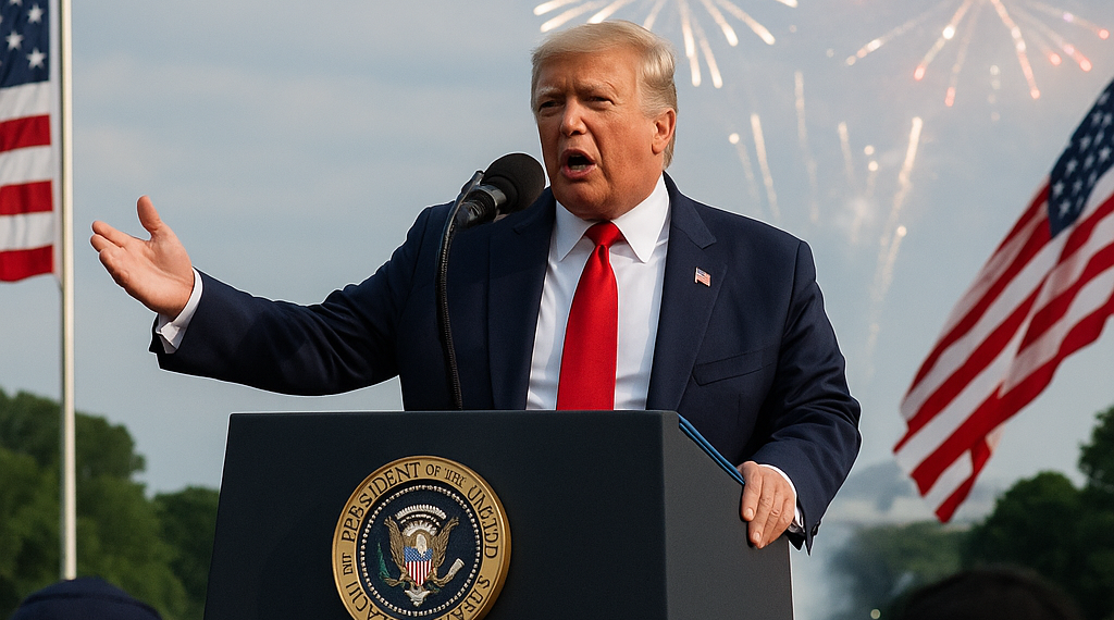 Usa Trump festejos del 4 de julio para impulsar su agenda