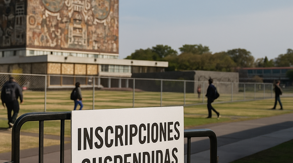 UNAM suspende trámites e inscripciones temporalmente tras polémica por puntajes
