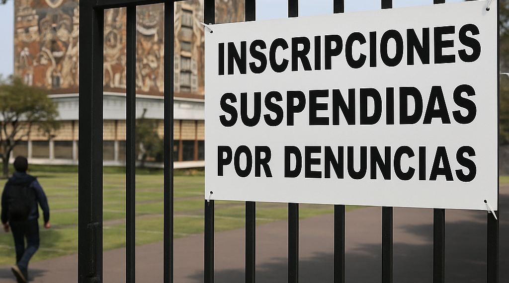 Suspende UNAM inscripción de alumnos tras acusaciones