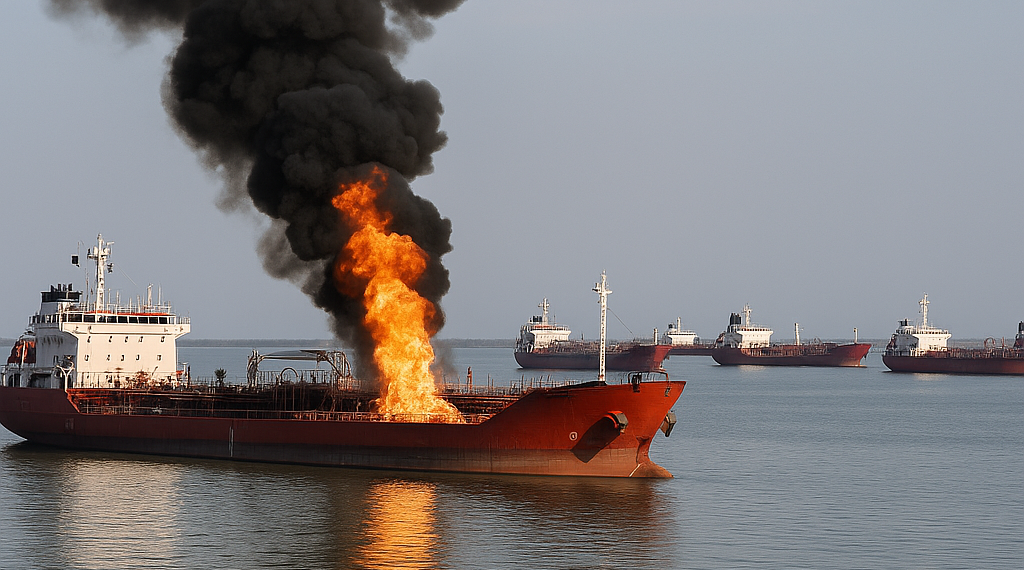 Las Fuerzas de Defensa ucranianas atacaron otros diez petroleros de la flota fantasma rusa en el mar de Azov