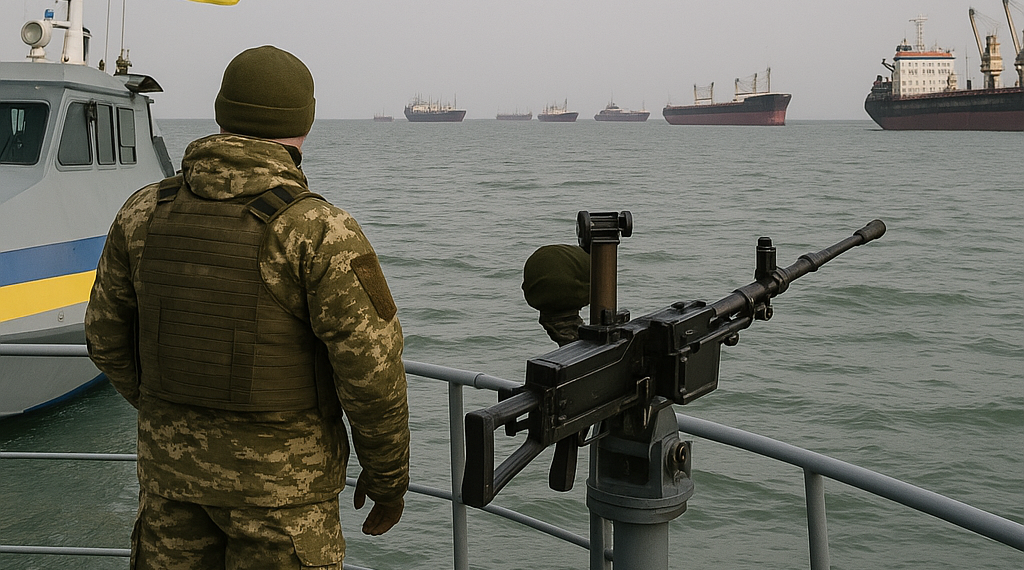 Ucrania alcanza otros 21 petroleros de la "flota fantasma" rusa en el mar de Azov