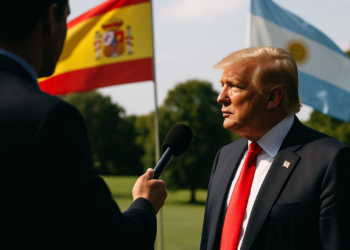 Un periodista se atreve a hacer la pregunta del millón del Mundial: Trump, ¿a favor de España o de Argentina?