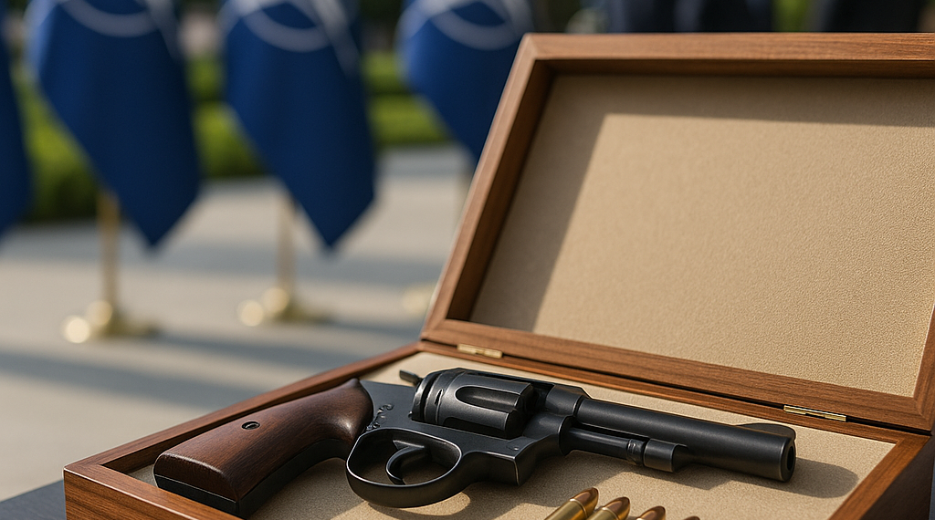 Una pistola y seis balas: el inusual regalo que recibieron los jefes de Estado de la OTAN en Turquía