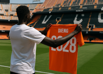 El Valencia hace oficial el fichaje de Aliou Dieng hasta 2028